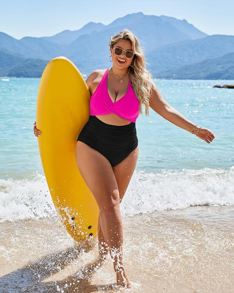 One-Piece Push-Up Tummy Control Swimsuit