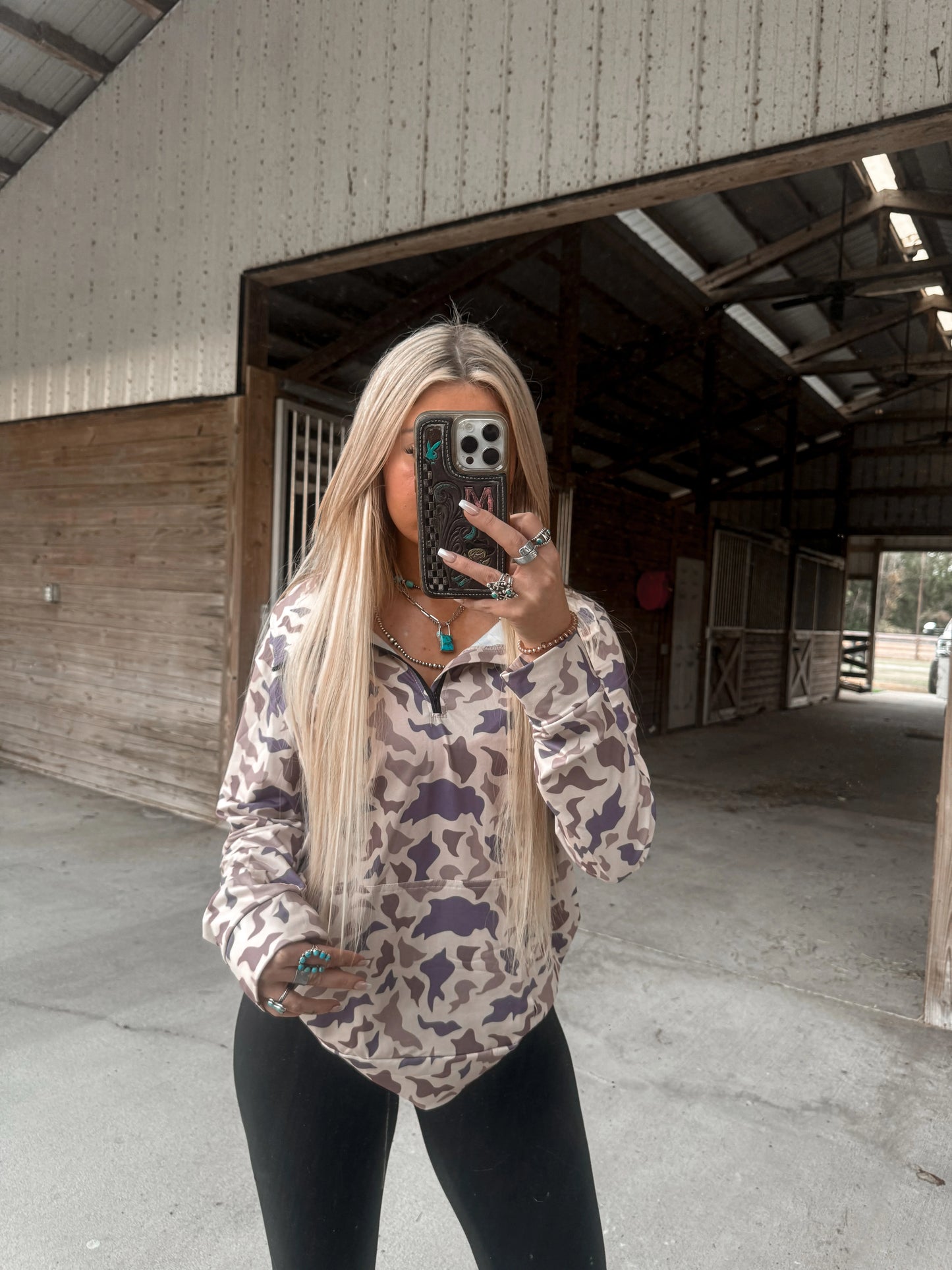 Avora Camo Quarter Zip