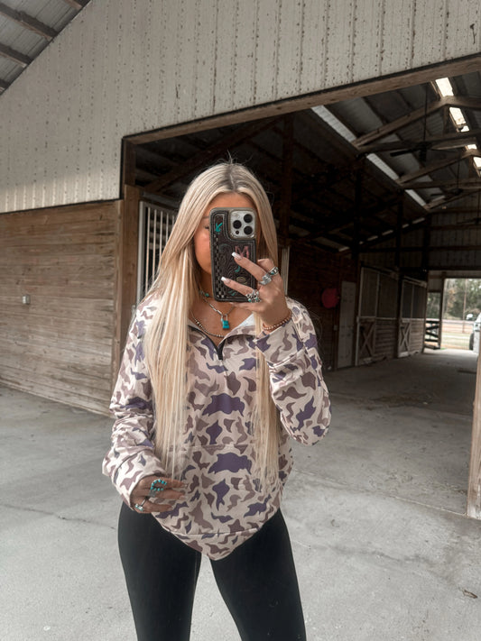 Avora Camo Quarter Zip