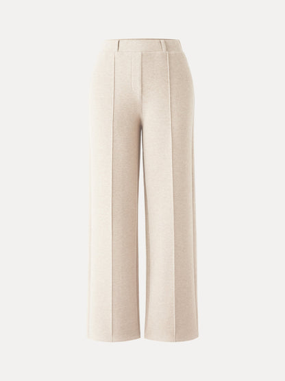 High Waisted Straight Leg Pull On Pant