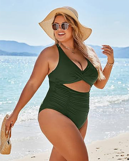 One-Piece Push-Up Tummy Control Swimsuit