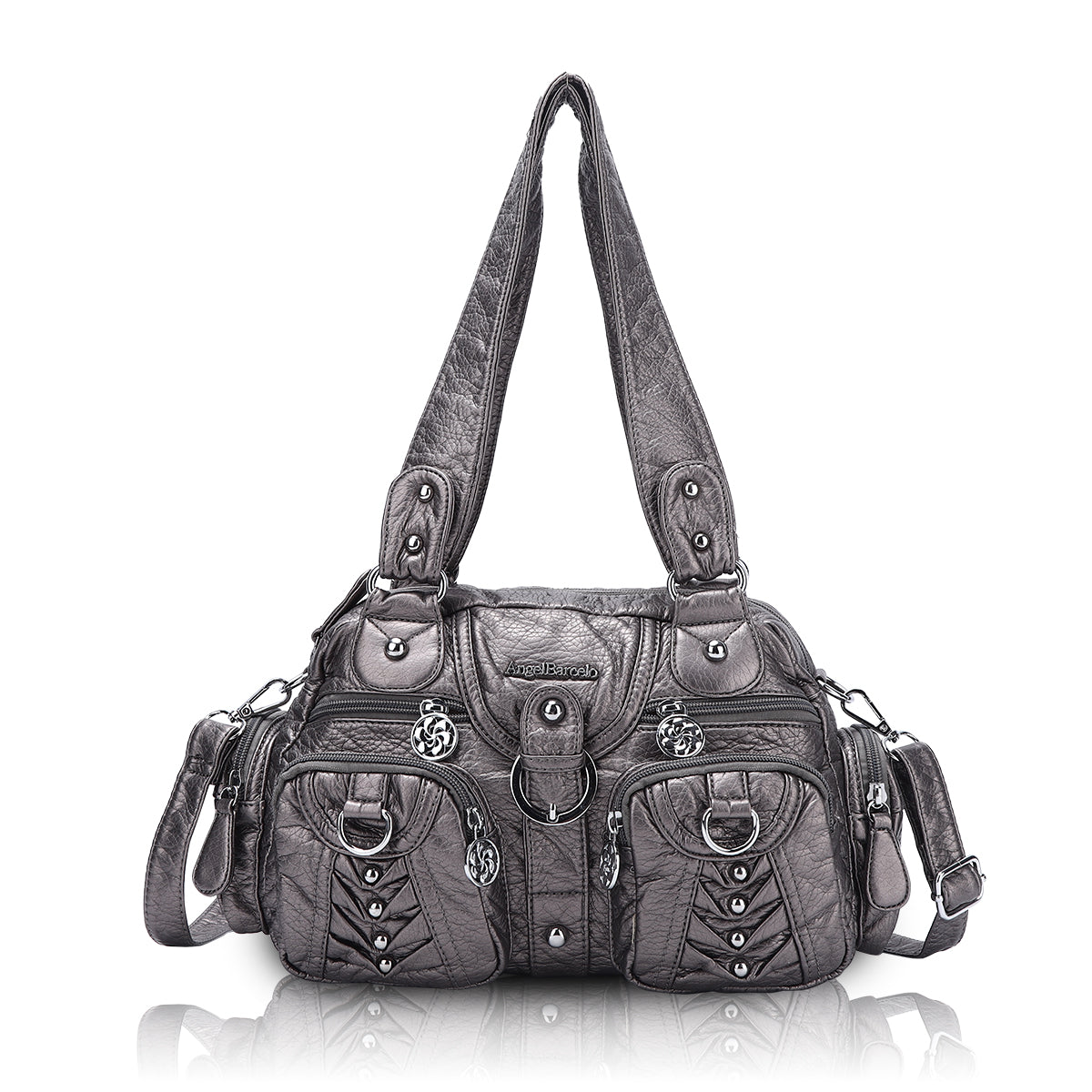 Washed Desigher Handbag For Women with Multi pockets