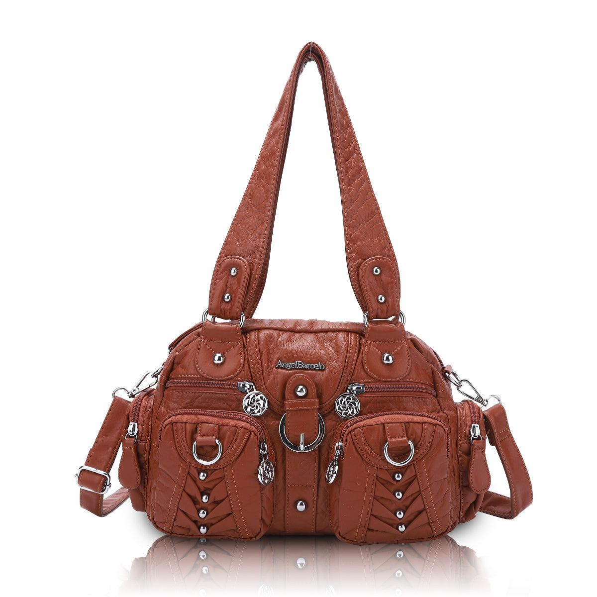 Washed Desigher Handbag For Women with Multi pockets