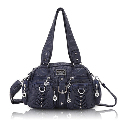Washed Desigher Handbag For Women with Multi pockets