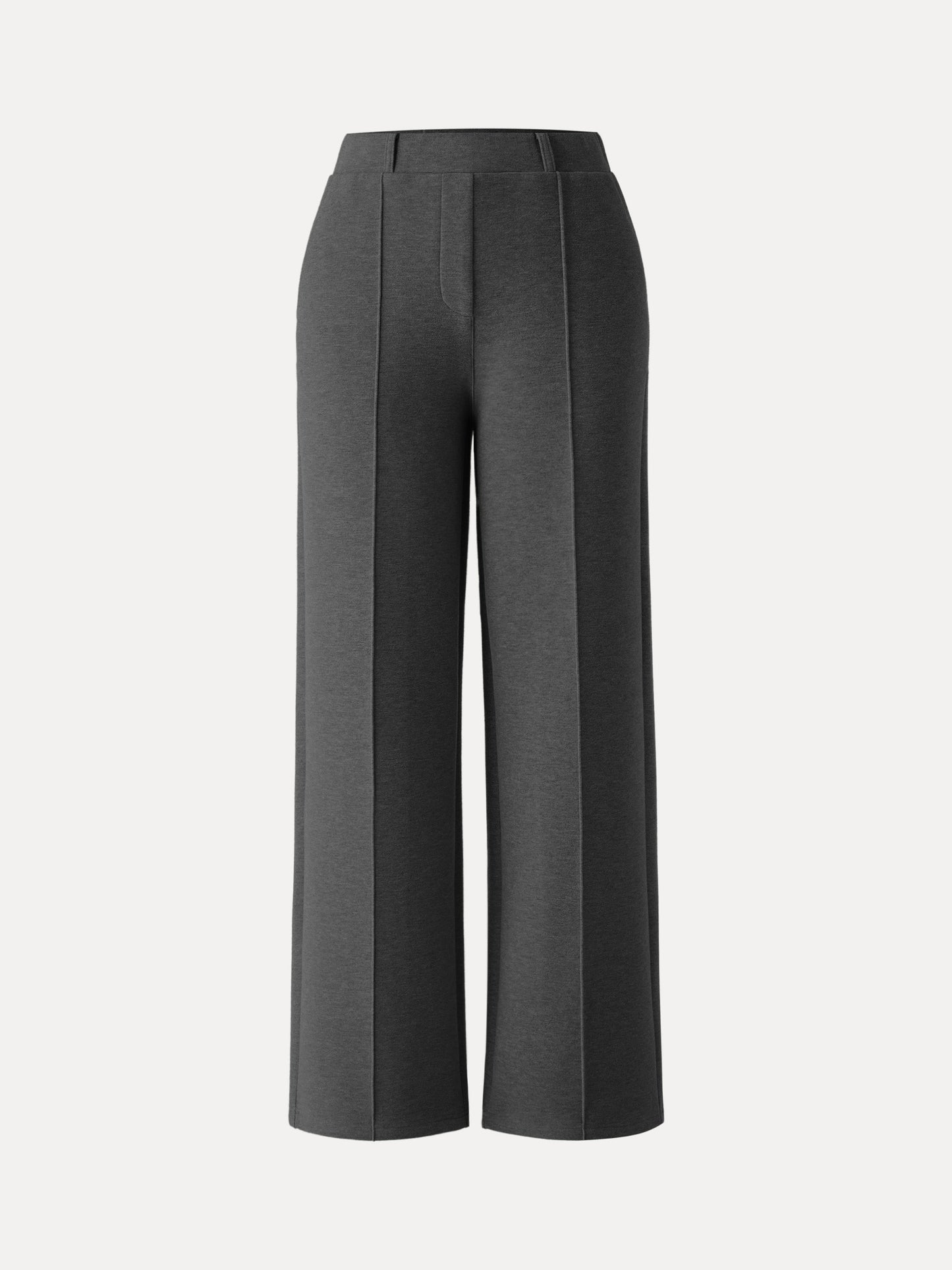 High Waisted Straight Leg Pull On Pant