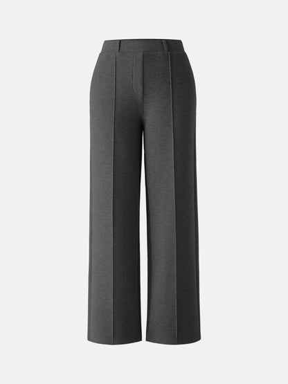 High Waisted Straight Leg Pull On Pant
