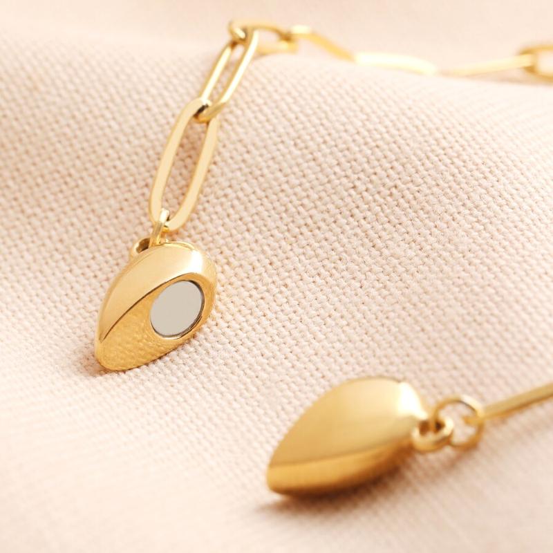 14K Gold Plated Magnetic Heart Necklace