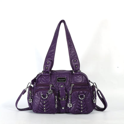 Washed Desigher Handbag For Women with Multi pockets