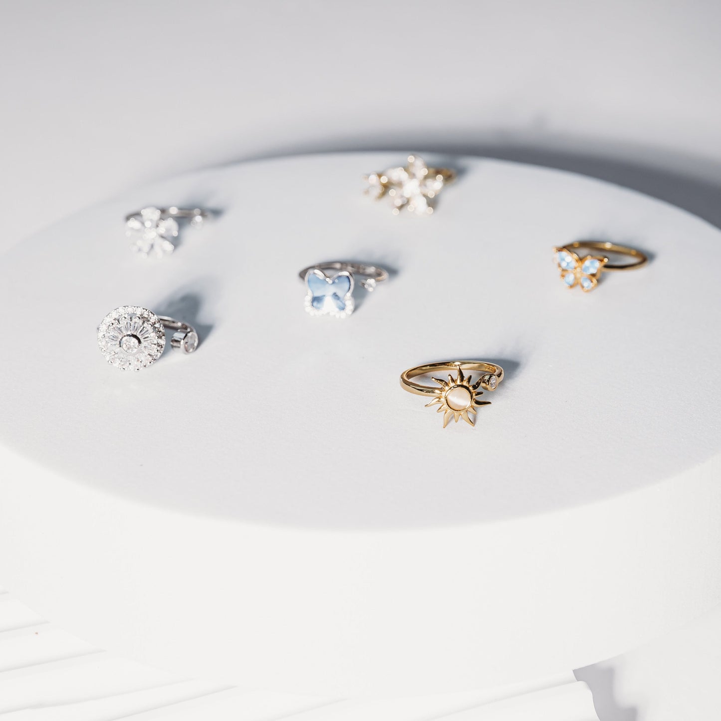 Golden Hour Spinner Anxi Ring