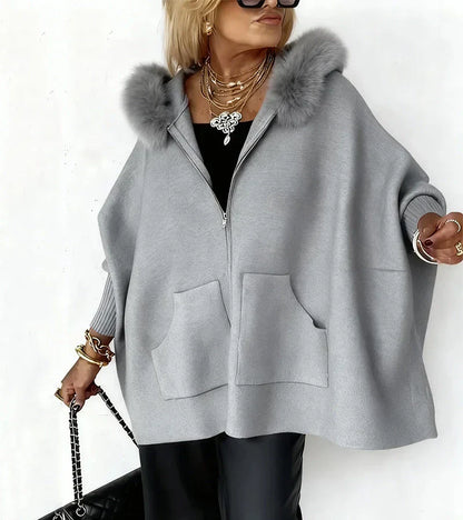 ARABELLE™ | Casual Hooded Coat with Fur Collar