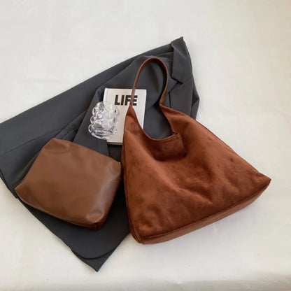 Nalia Suede Hobo Bag