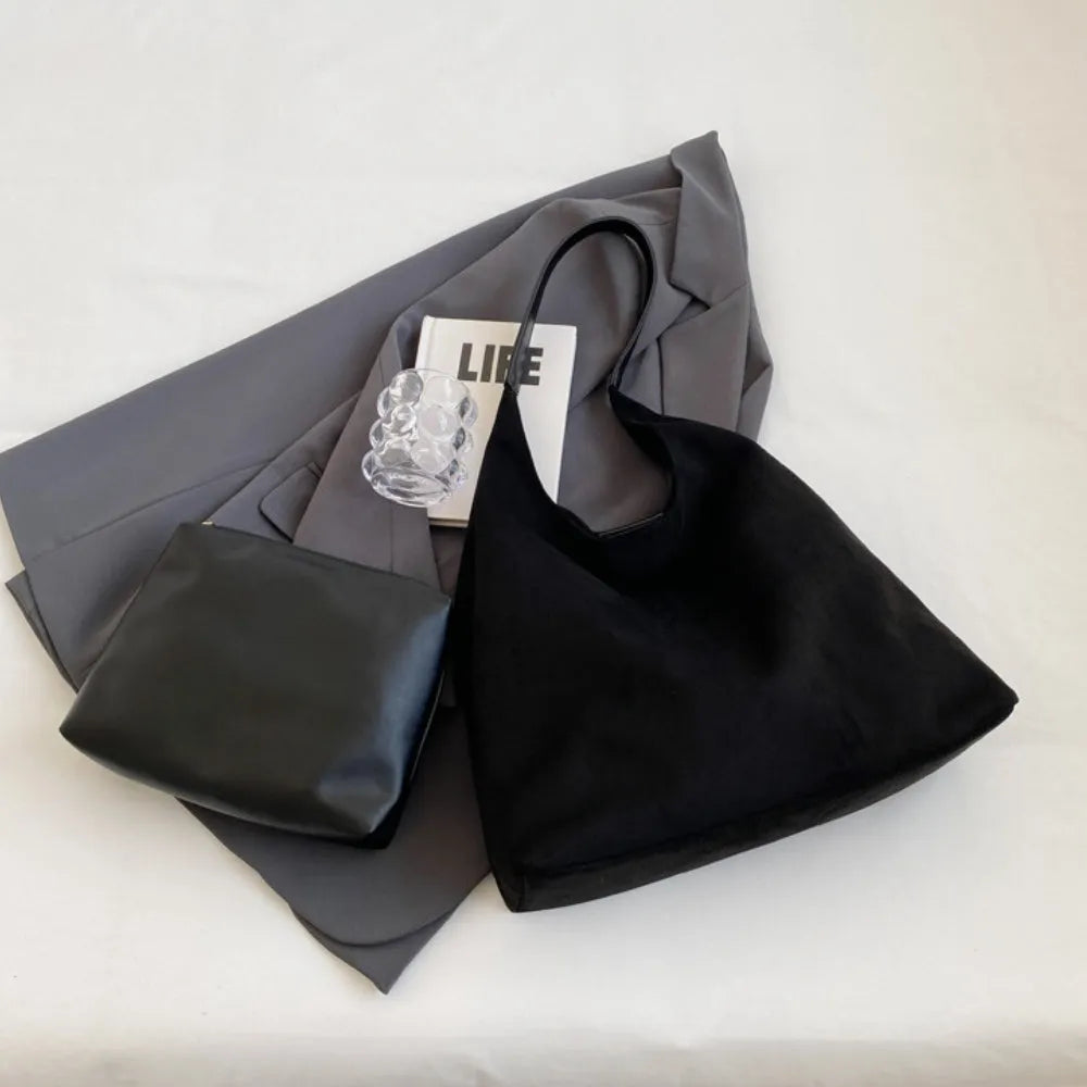 Nalia Suede Hobo Bag