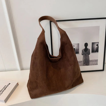 Nalia Suede Hobo Bag