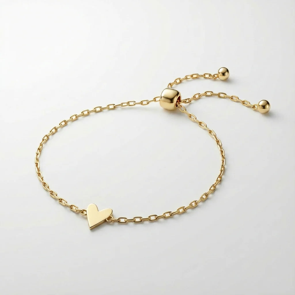"Amore" Matching Hearts Bracelet