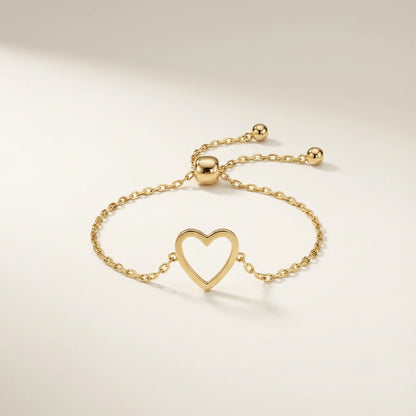 "Amore" Matching Hearts Bracelet