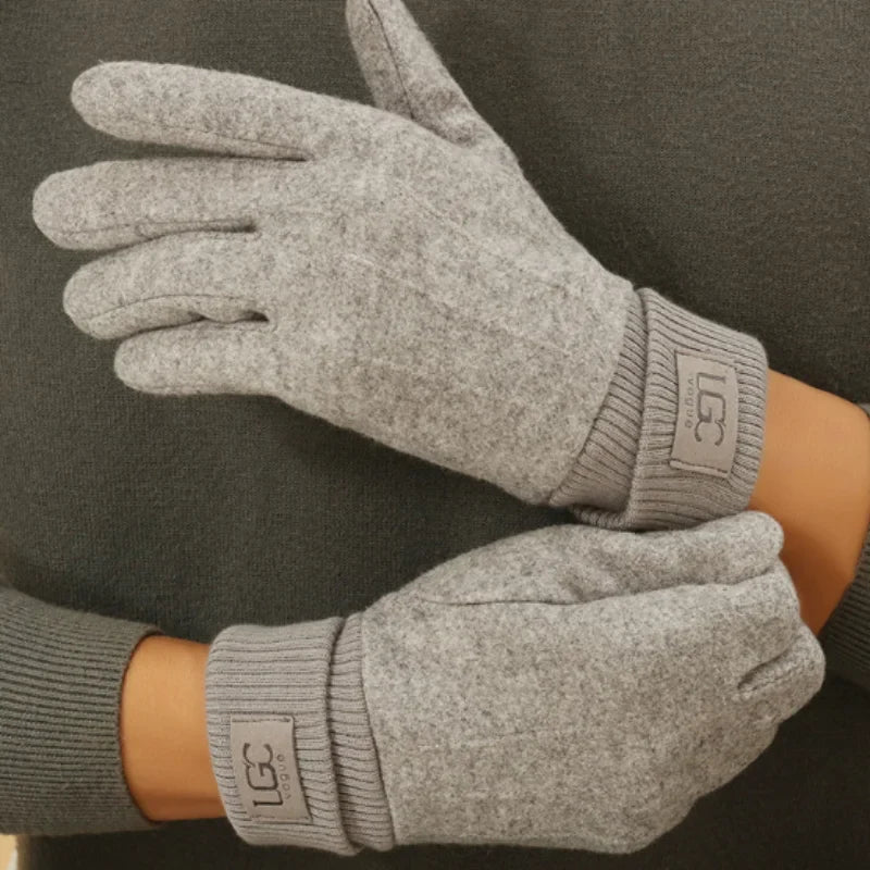 Cashmere-Blend Touchscreen Gloves