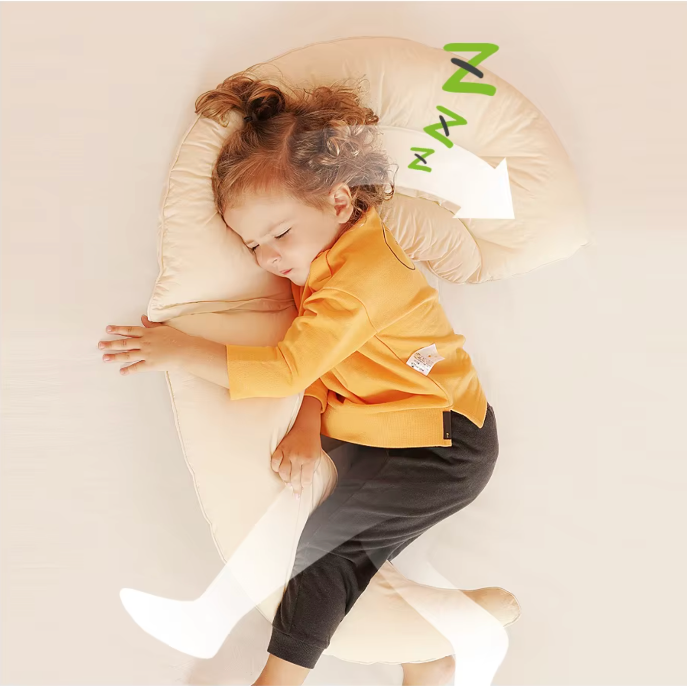 Wonderpillow - kids sleep contour pillow