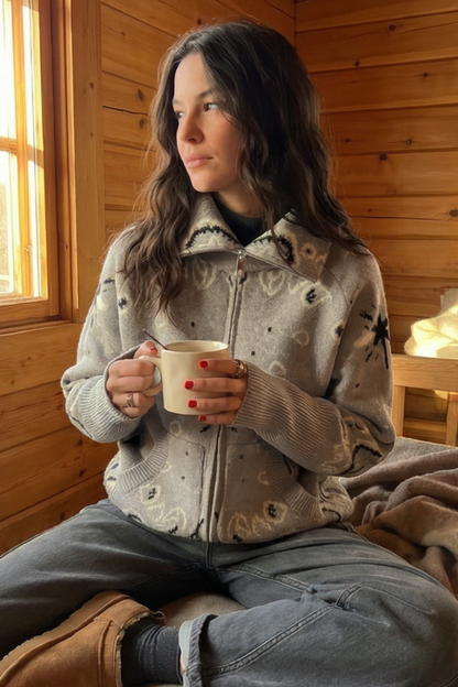 Bandana Patterned Cardigan