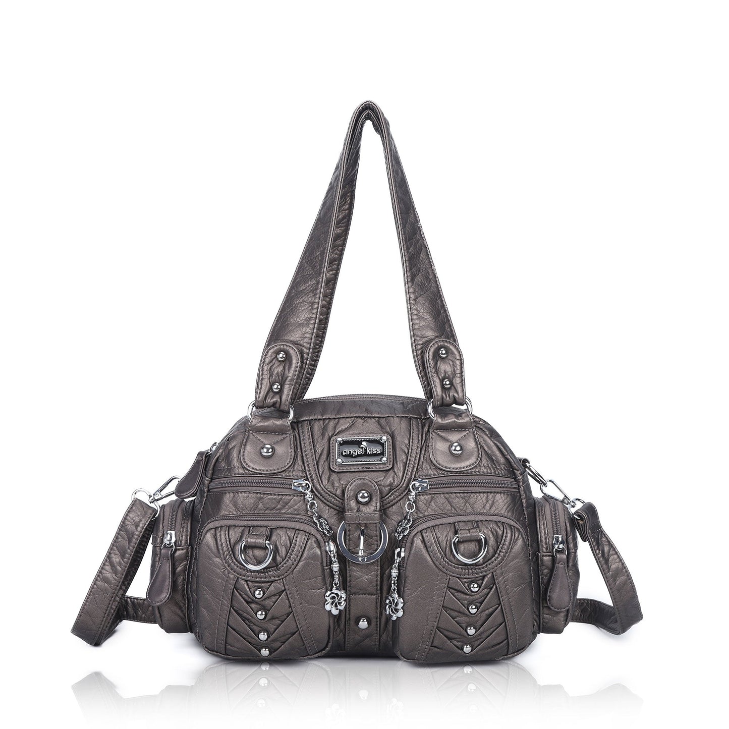 Washed Desigher Handbag For Women with Multi pockets
