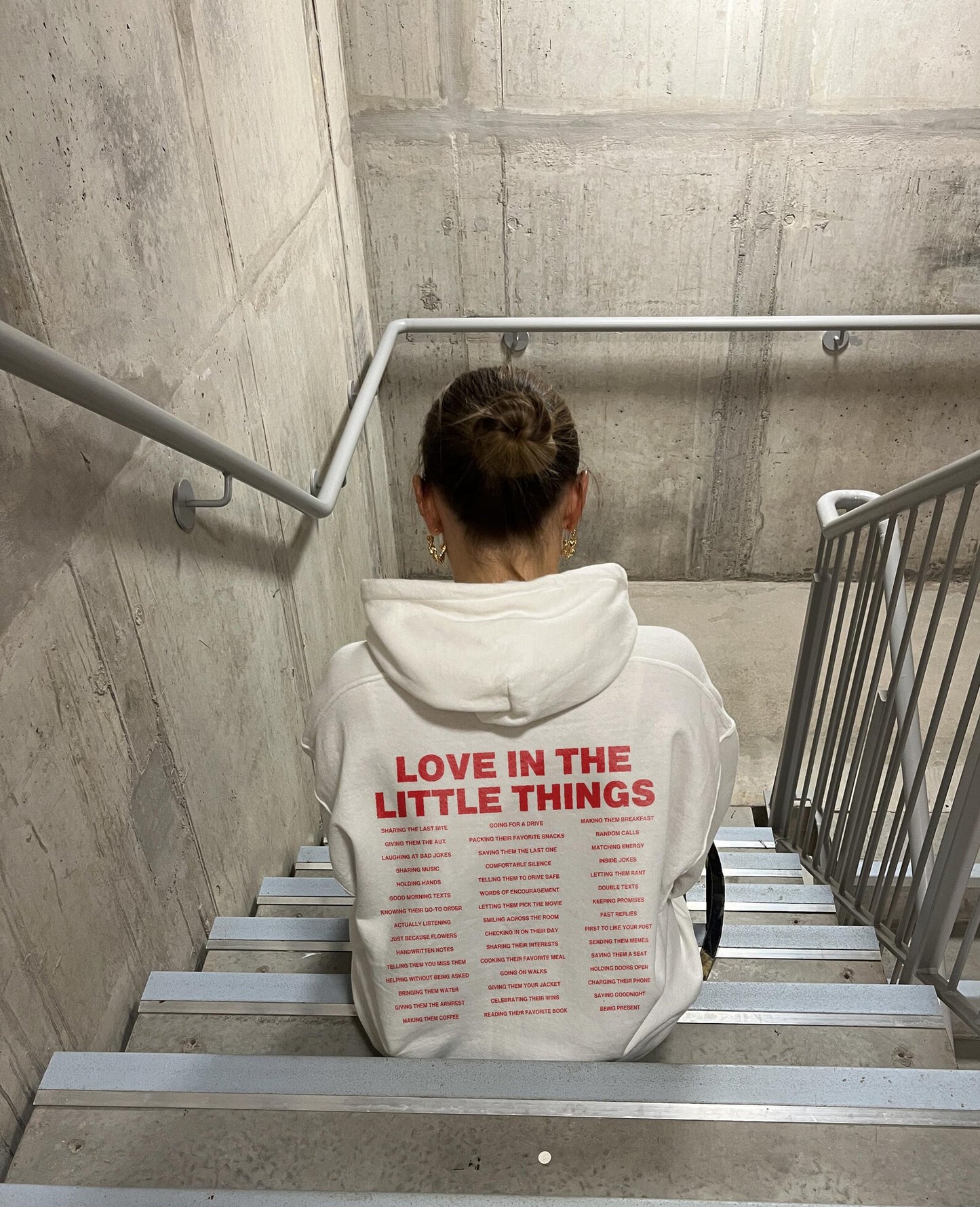 "LOVE IN THE LITTLE THINGS" UNISEX HOODIE