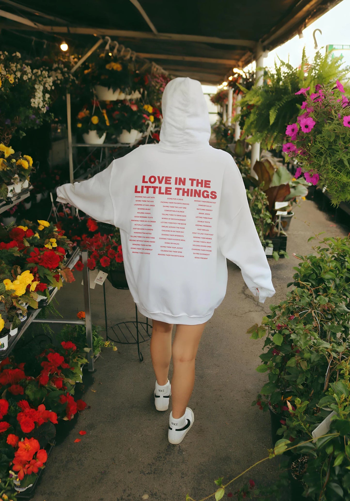 "LOVE IN THE LITTLE THINGS" UNISEX HOODIE