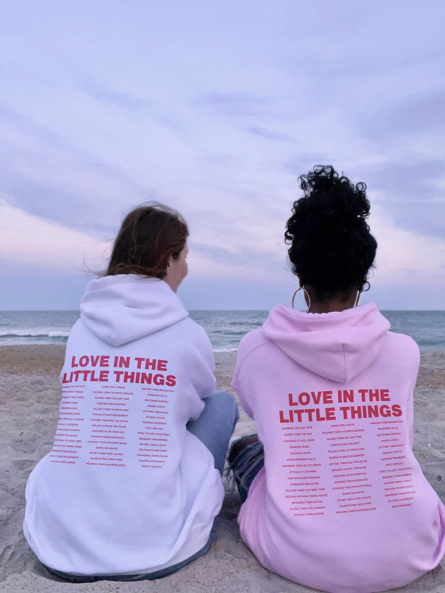 "LOVE IN THE LITTLE THINGS" UNISEX HOODIE