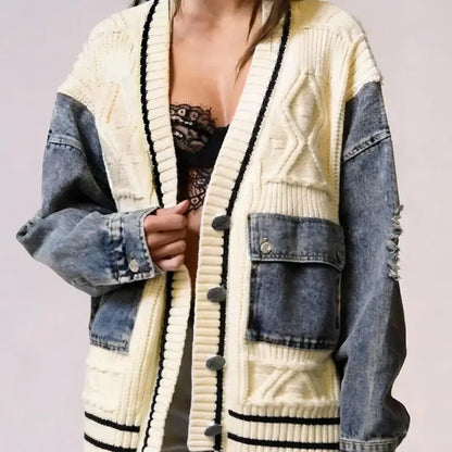 Amalfi Denim Knit Cardigan