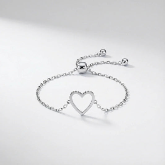 "Amore" Matching Hearts Bracelet