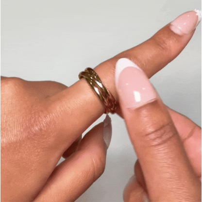 On-The-Go Interlocking Anxi Ring