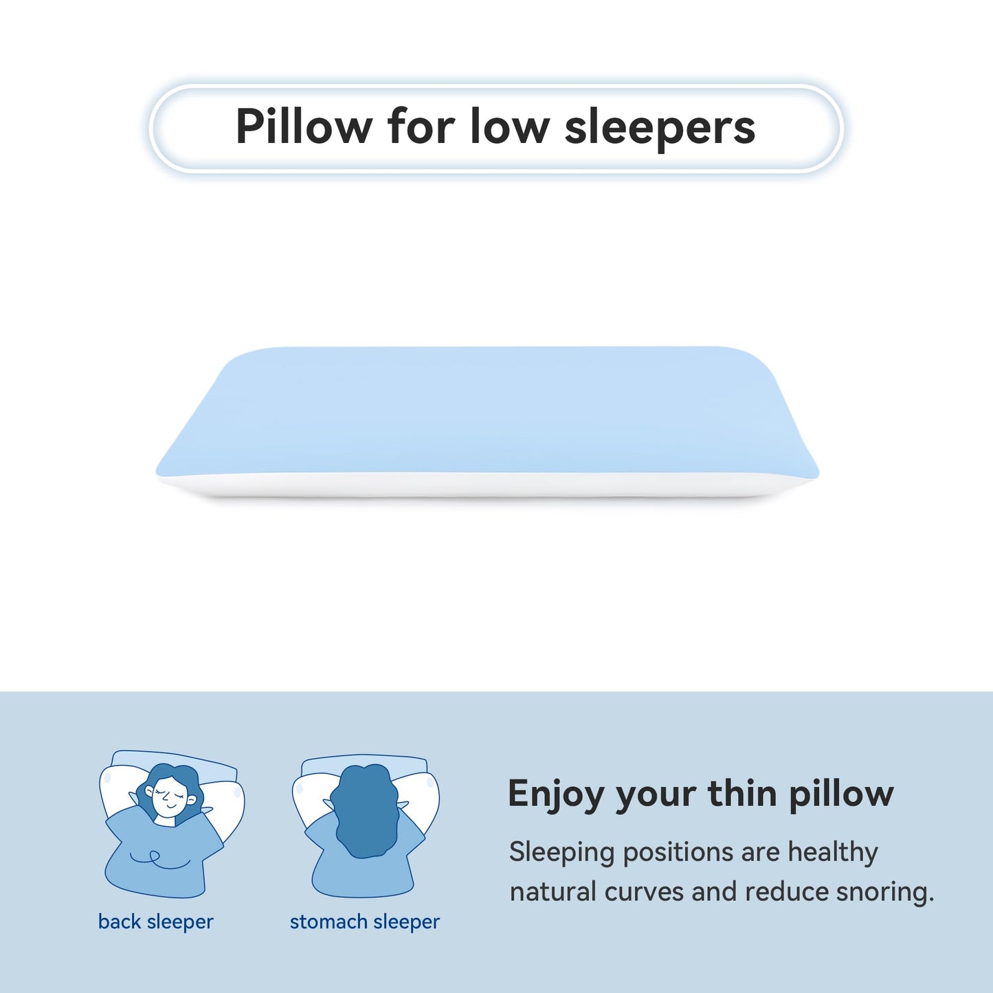 Avora™ Hyper Slim Memory Foam Pillow