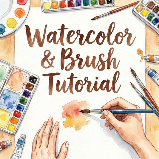 Watercolor & Brush Tutorial (PDF)